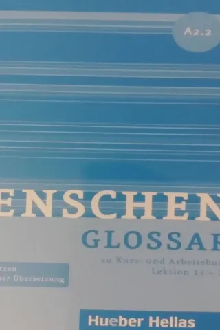 Menschen A2.2 Glossar