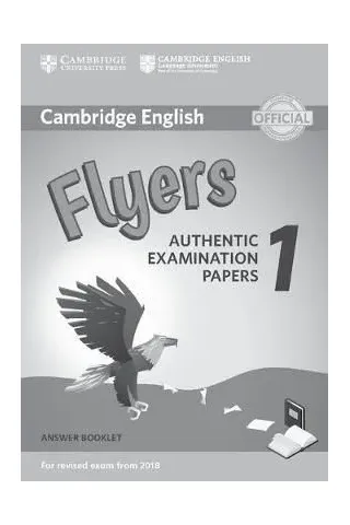 Cambridge English Flyers 1 Answer Booklet (Revised EXAM 2018)