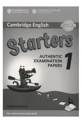 Cambridge English Starters 1 Answer booklet (Rev. 2018) Cambridge University Press 9781316635933
