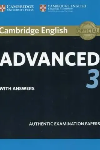 Cambridge English Advanced 3 Student's book with Answers Cambridge University Press 9781108431217