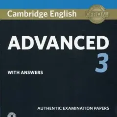 Cambridge English Advanced 3 Student's book with Answers + Audio Cambridge University Press 9781108431224
