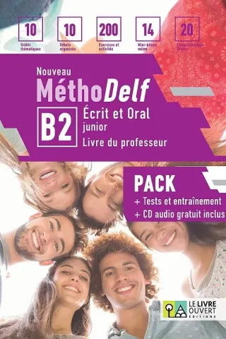 Nouveau Methodelf B2 Pack Professeur Livre + Tests Le Livre Ouvert 9786185258535