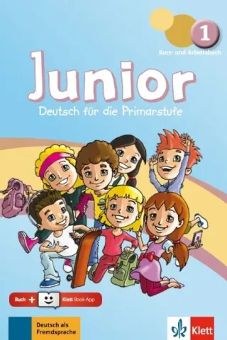 Junior 1 Kurs- und Arbeitsbuch + Online-Hörmaterial + Klett Book-App-Code  Klett Hellas 9789605820107