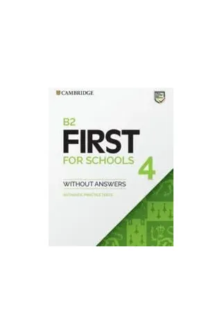 Cambridge B2 First for Schoo Cambridge University Press 9781108748056