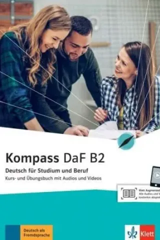 Kompass DaF B2 Kurs und Ubungsbuch mit Audios + Glossar
