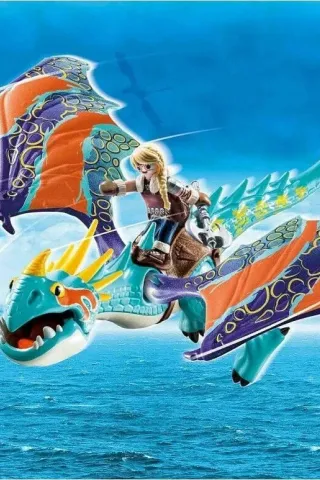 Playmobil Dragons Άστριντ και Λευκή Οργή για 4-10 ετών
