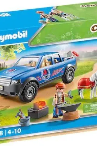Playmobil Country Mobile Blacksmith with Light Effect για 4-10 ετών 70518