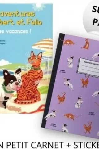 Super pack Albert et Folio Vive les Vacances (+Mon Petit Carnet + Stickers)