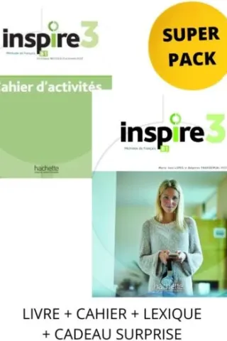 Inspire 3 Super Pack (Livre + Cahier + Lexique + Cadeau Surprise)