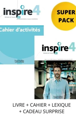 Inspire 4 Super Pack (Livre + Cahier + Lexique + Cadeau Surprise)