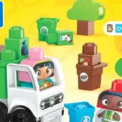 Mega Bloks Green Town Όχημα Ανακύκλωσης για 1+ Ετώ FISHER PRICE HDL06