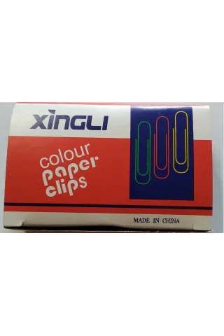 Συνδετήρες 33mm 100 pcs διάφορα χρώματα xingli 50264