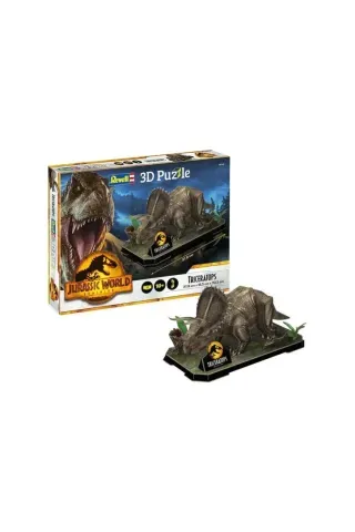 Revell - 3D Puzzle Jurassic World Dominion Triceratops 00242