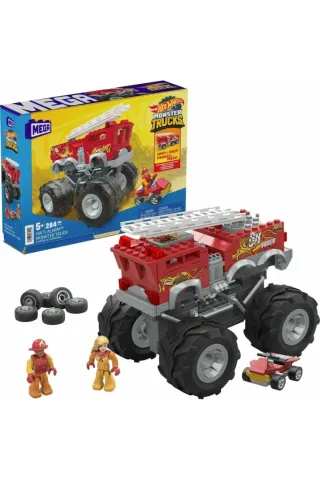 Mega Bloks Τουβλάκια Monster Truck - Πυροσβεστικό Όχημα HHD19