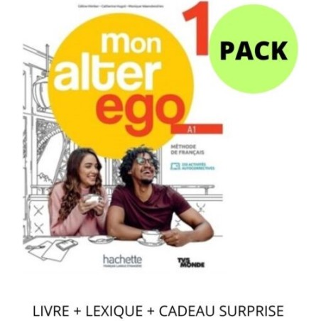 Mon Alter Ego 1 Pack  Livre + Lexique + Cadeau Hachette 9782023230048