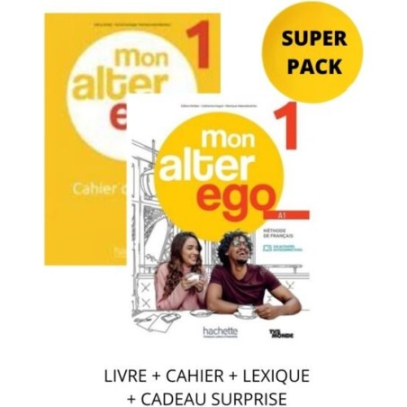 Mon Alter Ego 1 Super Pack  Livre +Cahier +Lex Hachette 9782023230050