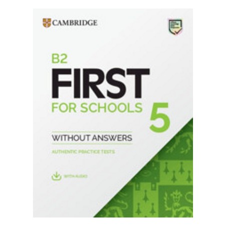 Cambridge B2 First for Schoo Cambridge University Press 9781009273022