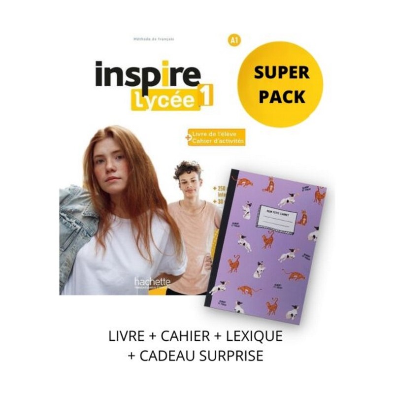 Inspire Lycee 1 Super Pack (Livre +Cahier +Lexique +Cadeau Surprise)