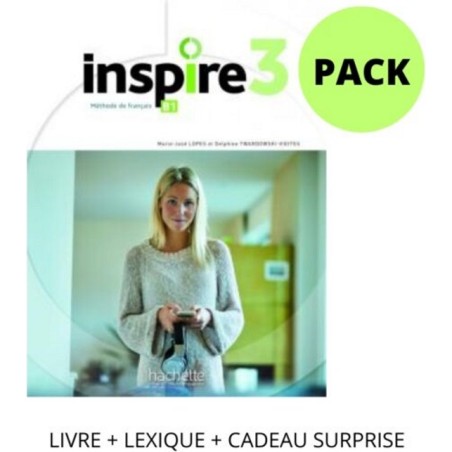 Inspire 3 Pack  Livre + Lexique + Cadeau Surpr Hachette 9782023230102