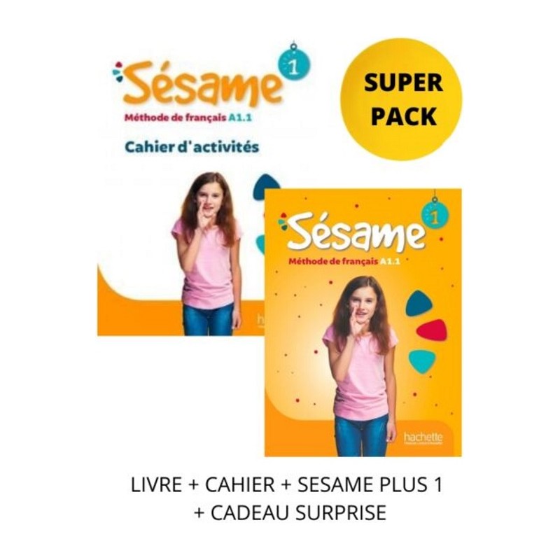 Sesame 1 Super Pack (LIVRE + CAHIER + SESAME PLUS 1 + CADEAU SURPRISE)