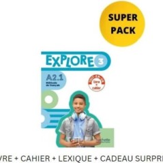 Explore Mini 3 Super Pack  Livre +Cahier + Lex Hachette 9782024240010