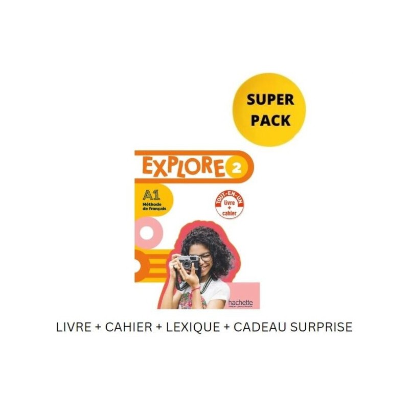 Explore Mini 2 Super Pack (Livre +Cahier + Lexique + Cadeau Surprise)