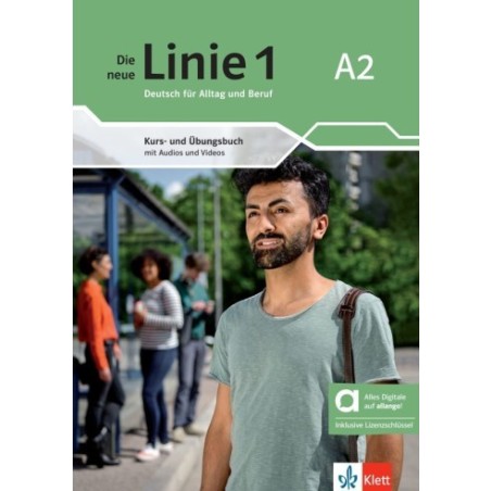 Die neue Linie 1 A2 Kurs & Ubungsbuch Hybr Klett Hellas 9783126072472