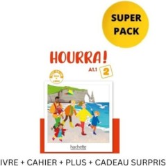 Hourra 2 Mini Super Pack  Livre +Cahier +Plus  Hachette 9782024240007