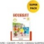 Hourra 2 Mini Super Pack (Livre +Cahier +Plus +Cadeau Surpise)