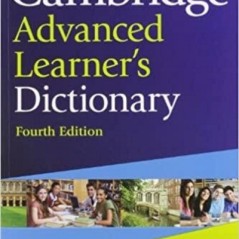 Cambridge Advanced Learner's Dictionary 4th Edition 9781107685499