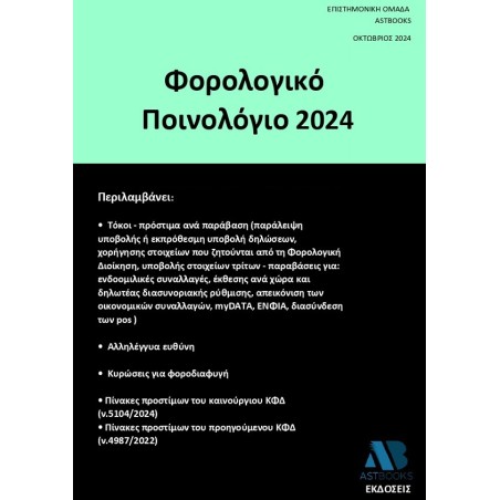 Φορολογικό ποινολόγιο 2024